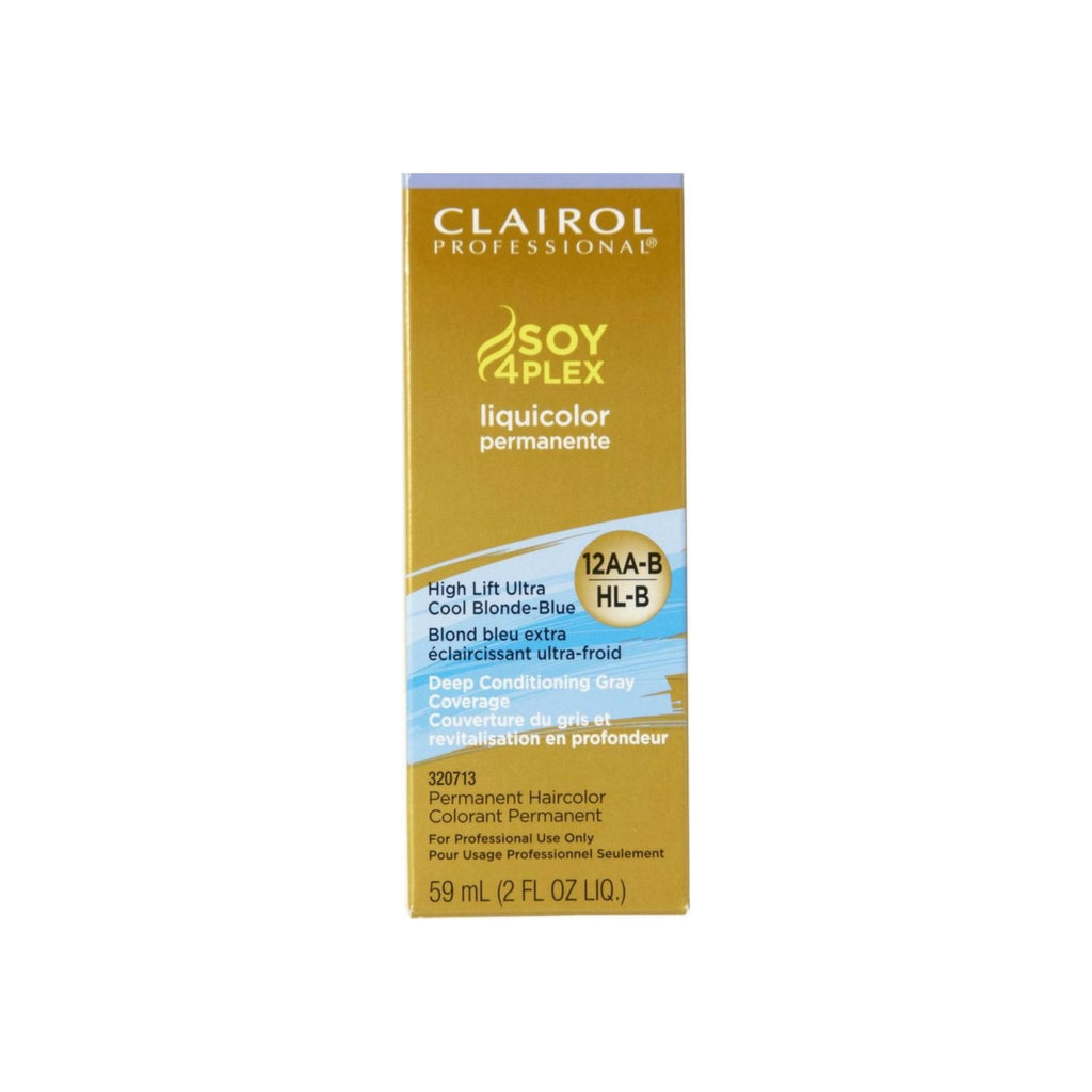 Clairol Professional LiquiColor Permanente Hair Color 12AA-B/HL-B High Lift Ultra Cool Blonde Blue