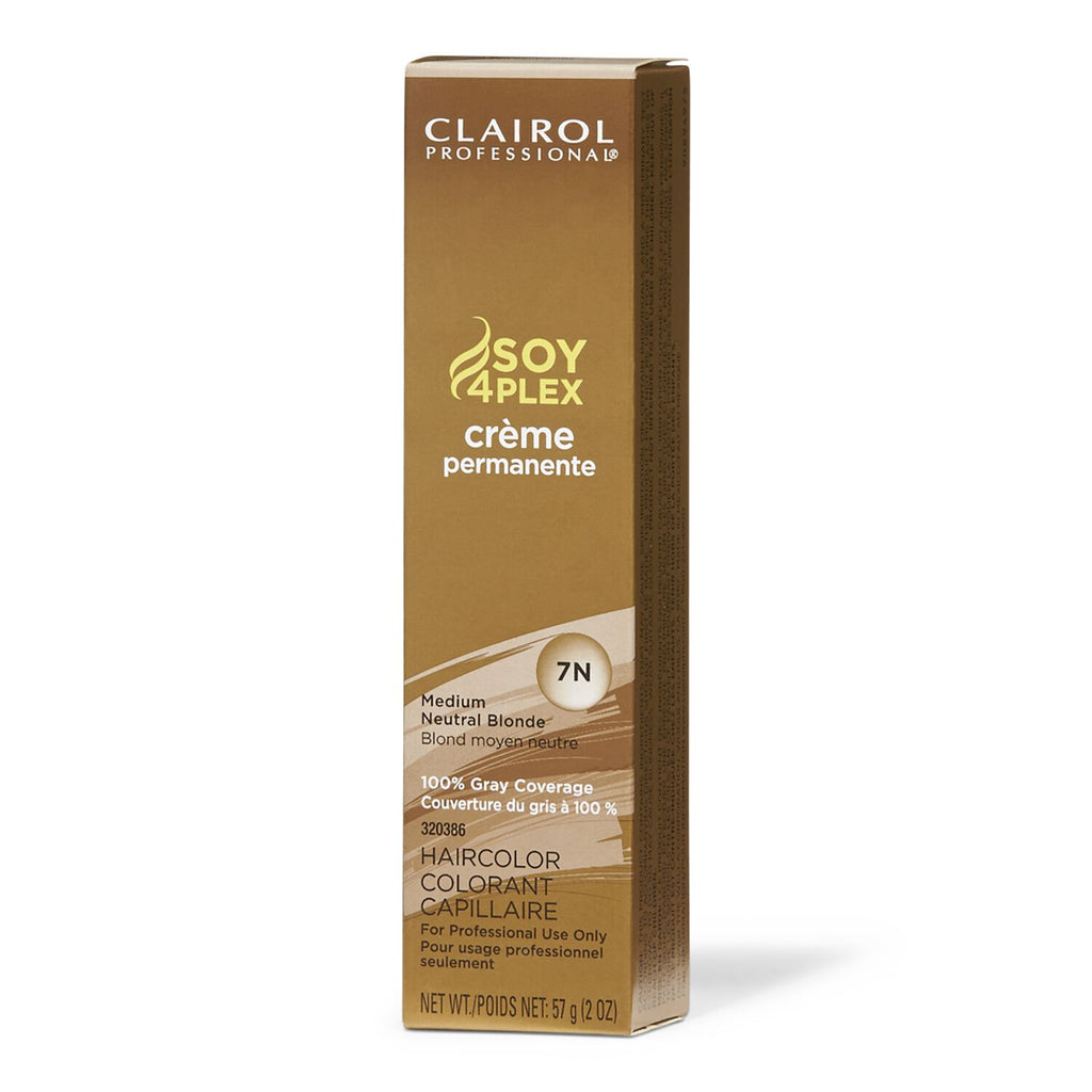 Clairol professional Creme Permanente Hair Color 7N Medium Neutral Blonde