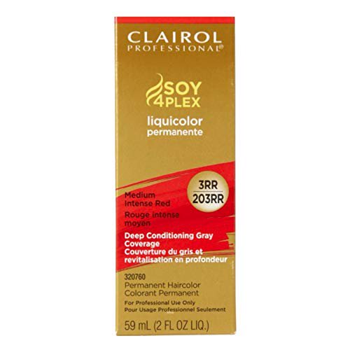 Clairol Soy4Plex LiquiColor Permanent Hair Color 3RR/203RR Medium Intense Red