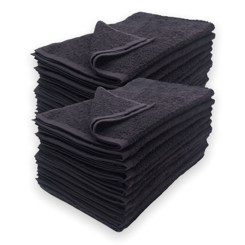15”x25” Black Salon Towel