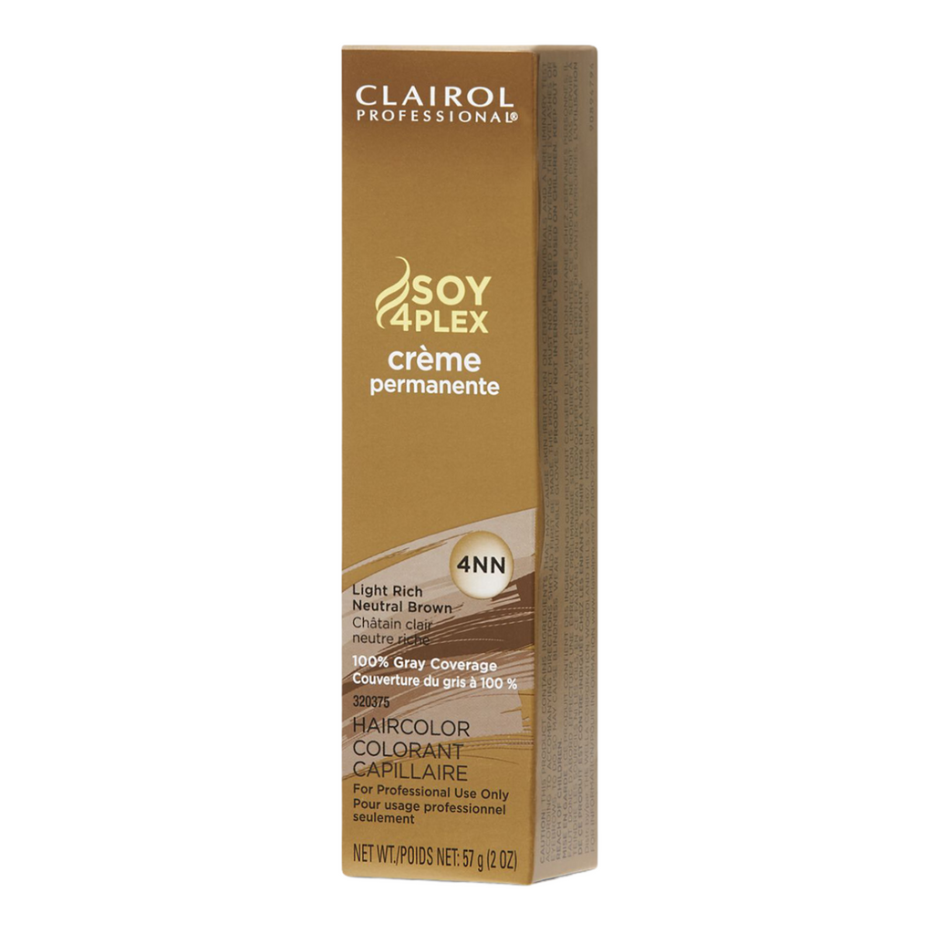 Clairol professional Creme Permanente Hair Color 4NN Light Rich Neutral Brown