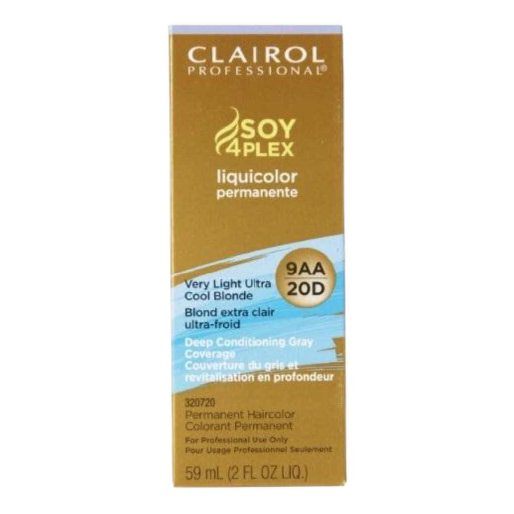 Clairol Professional Liquicolor 9AA/20D Very Light Ultra Cool Blonde, 2 oz