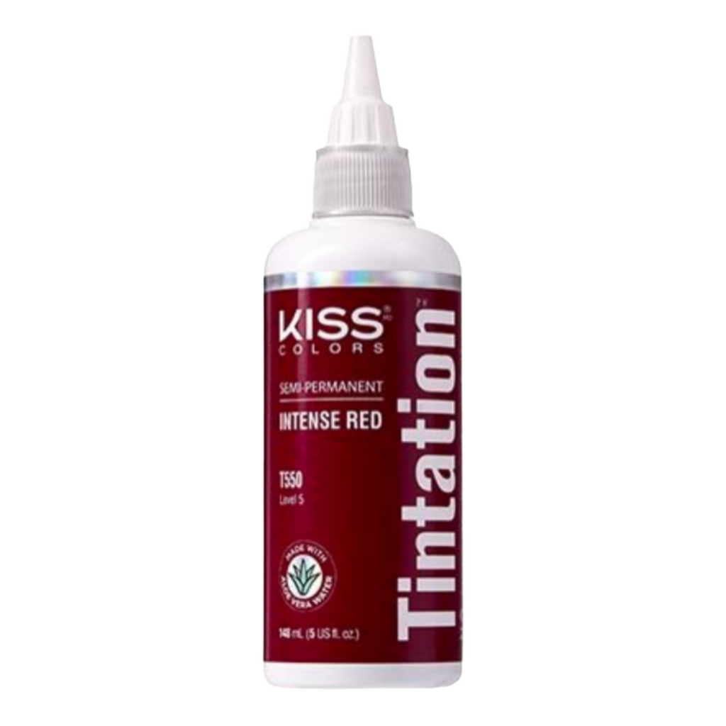 Kiss Tintation Semi-Permanent Hair Color T550 Intense Red
