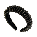 Black Luxe Crystal Headband
