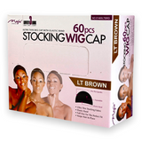 Magic Collection Stocking Wig Cap Light Brown 60pcs
