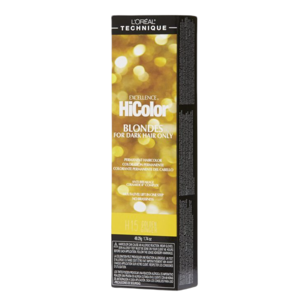 L'Oreal Excellence HiColor Blondes For Dark Hair Only Permanent Haircolor H15 Golden Ginger