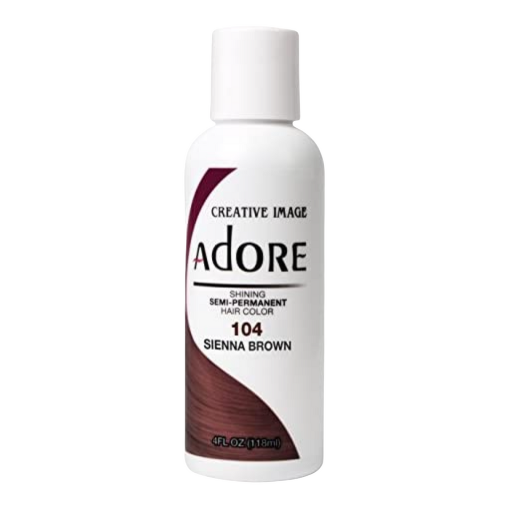 Adore Semi-Permanent Hair Color 104 Sienna Brown 4oz