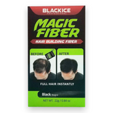 Black Ice Magic Fiber Hair Building Fiber-Black 0.97oz