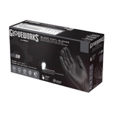 Gloveworks Black Vinyl Gloves Size-Large 100ct