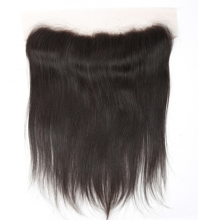 13x4 HD Pre-Plucked Virgin Straight Frontal